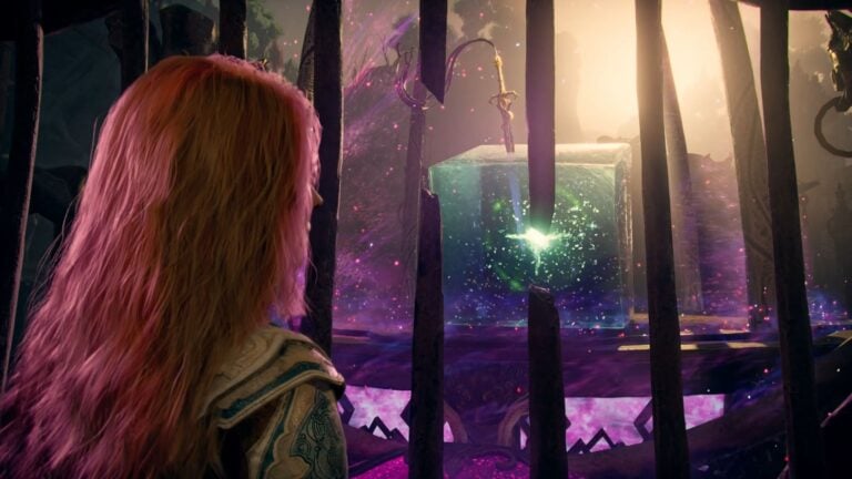 God of War Laufey : Ce cube cosmique a volé la vedette à Faye lors de sa présentation au State of Play