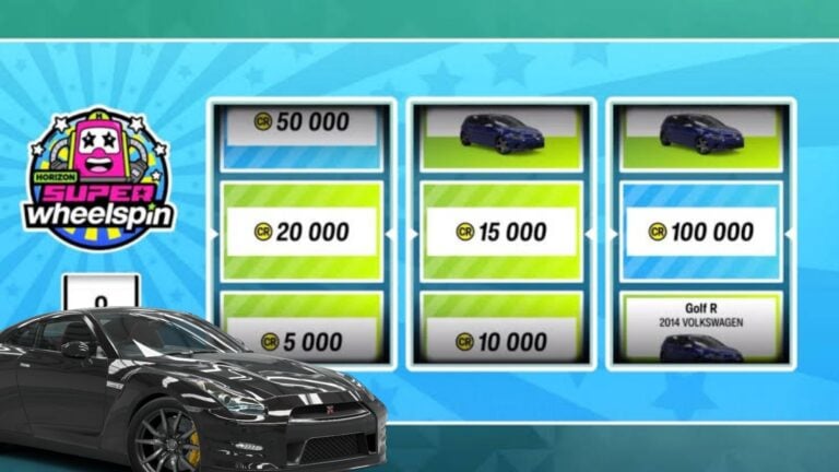 Forza Horizon 6 : La liste complète des voitures qui débloquent un super tirage gratuit